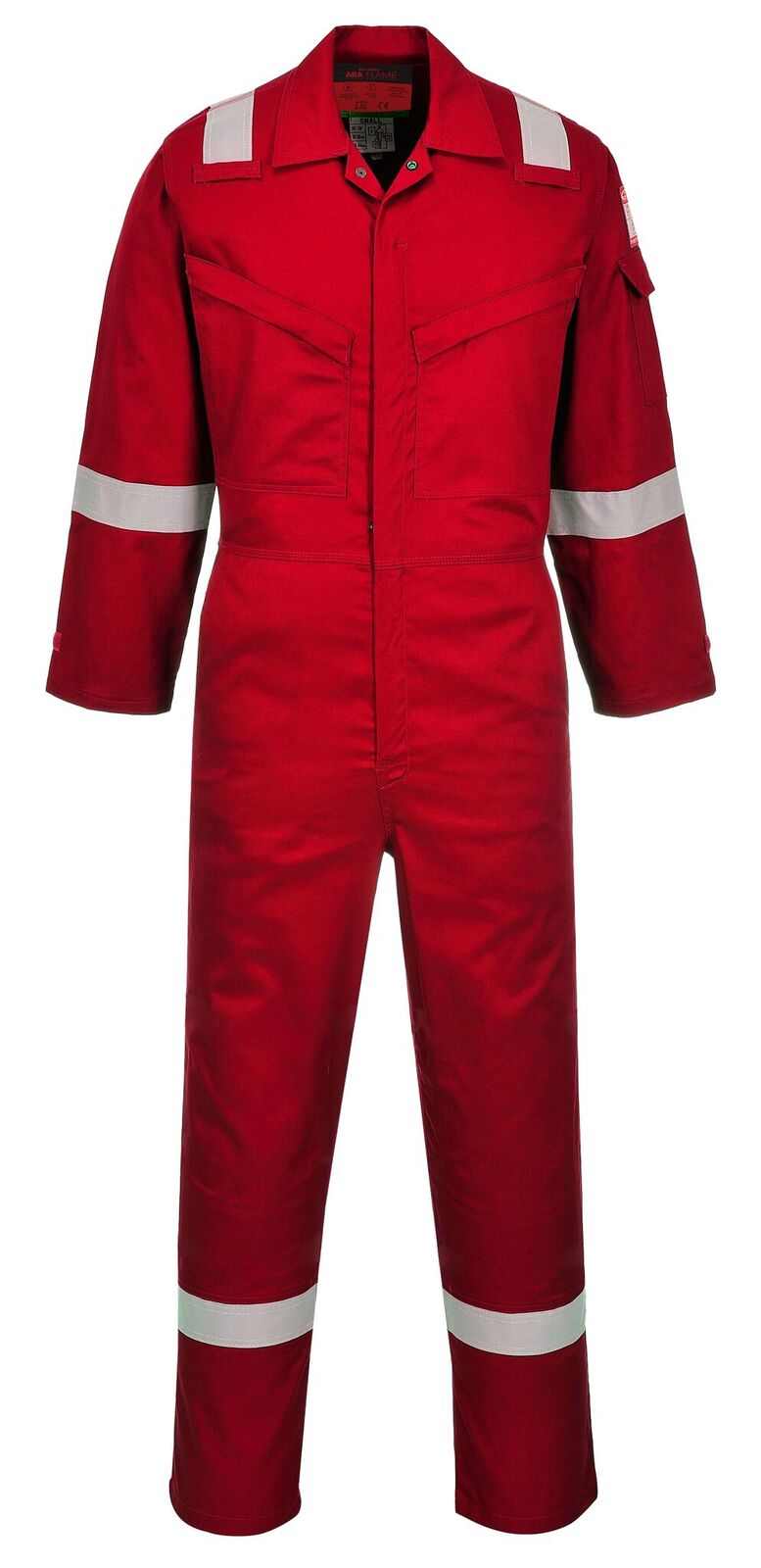 AF73 Araflame Silver Coverall (Red) Butterfly Apparel LTD