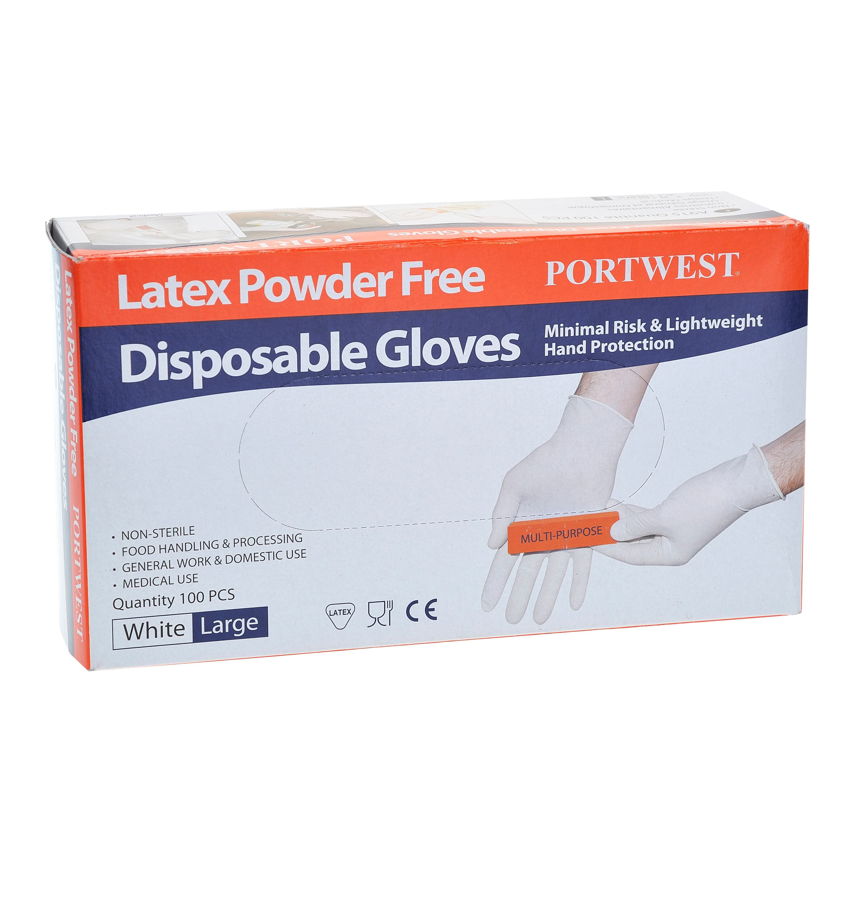 A915 Powder Free Latex Disposable Glove (Box of 100) Butterfly